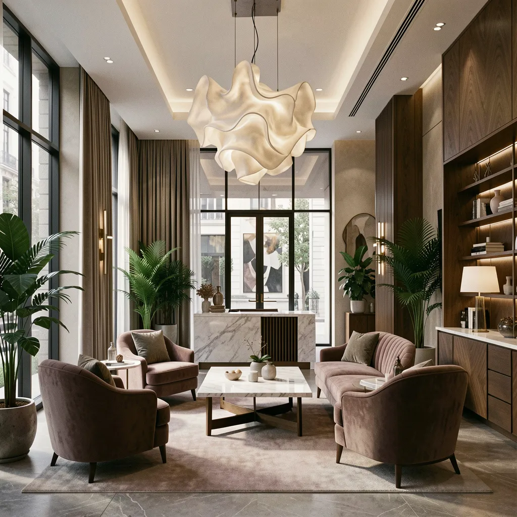 Boutique hotel interior visualization