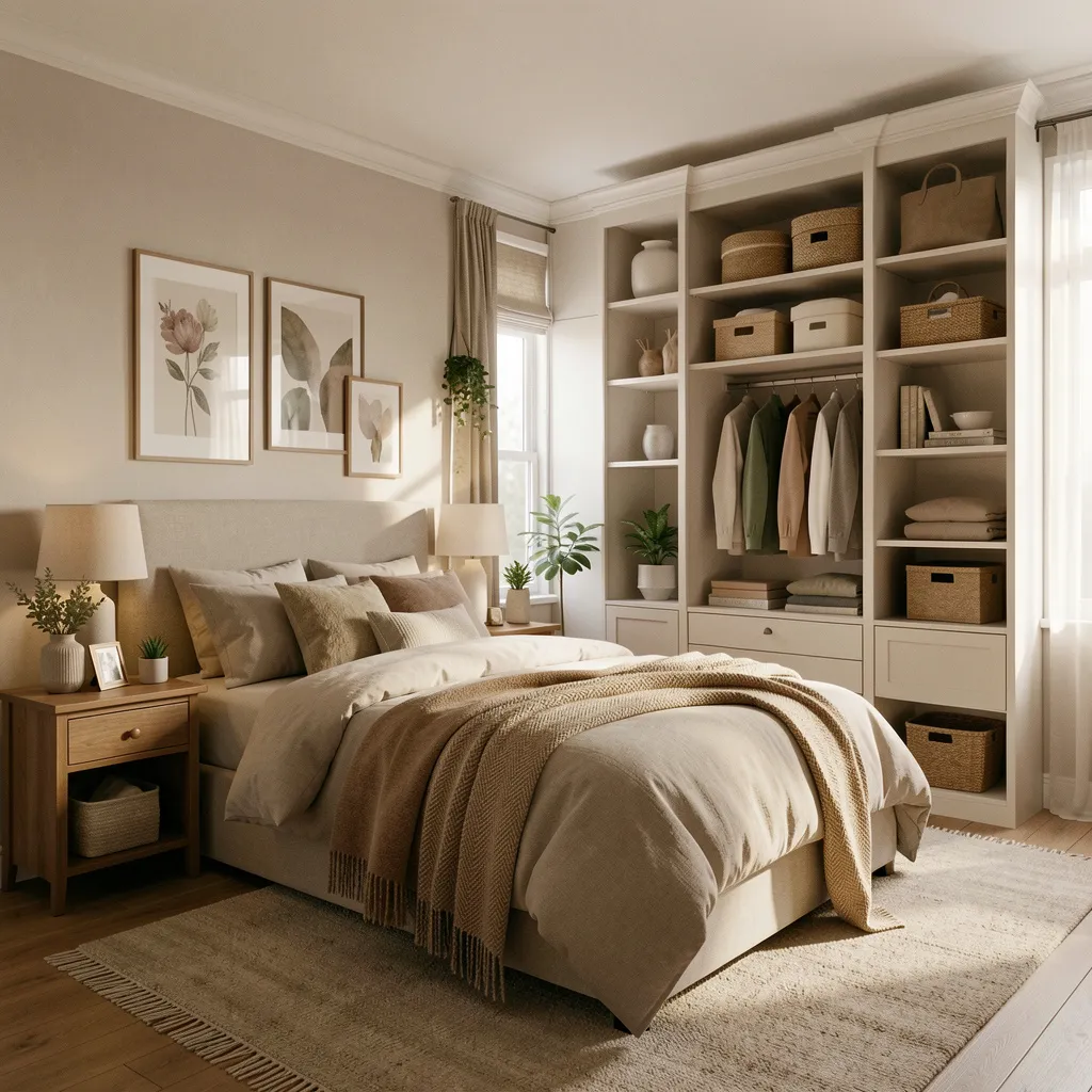 Cozy bedroom visualization