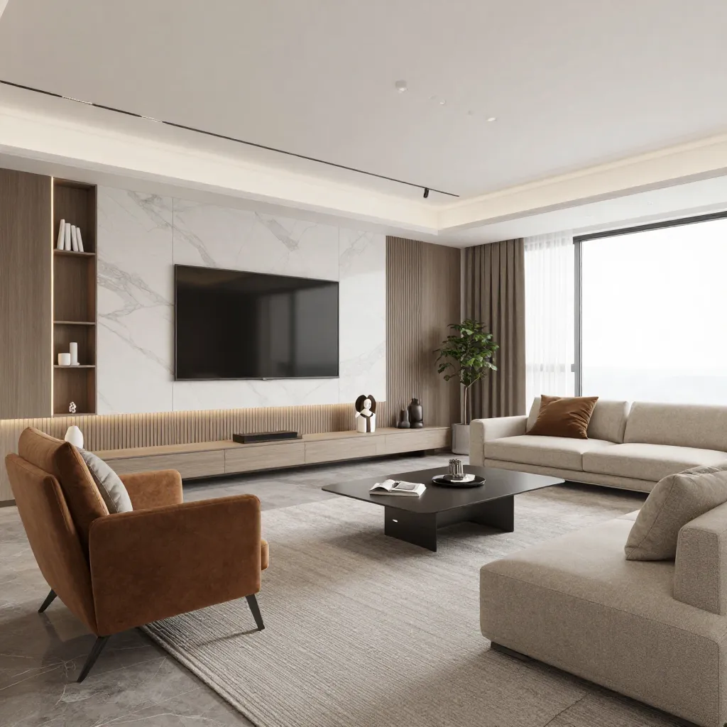 Modern living room visualization